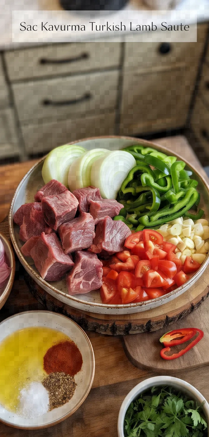 Ingredients photo for Sac Kavurma Turkish Lamb Saute Recipe