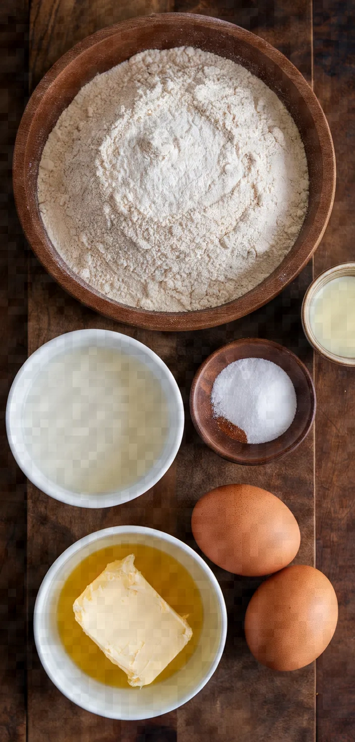Ingredients photo for Soft Homemade Yeast Dinner Roll Recipe