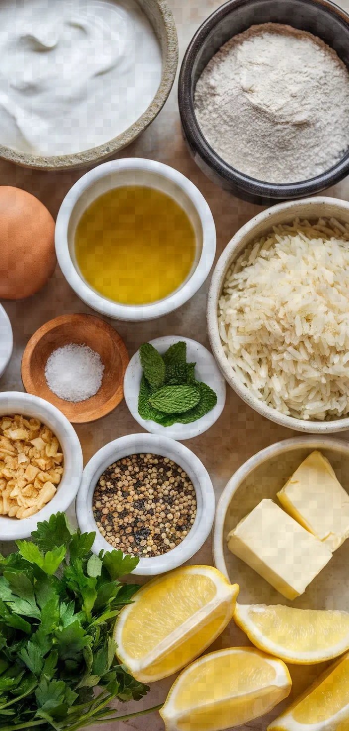 Ingredients photo for Yogurt Soup Recipe