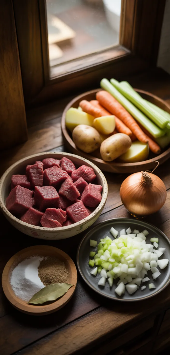 Ingredients photo for Beef Stew Dinner Recipe