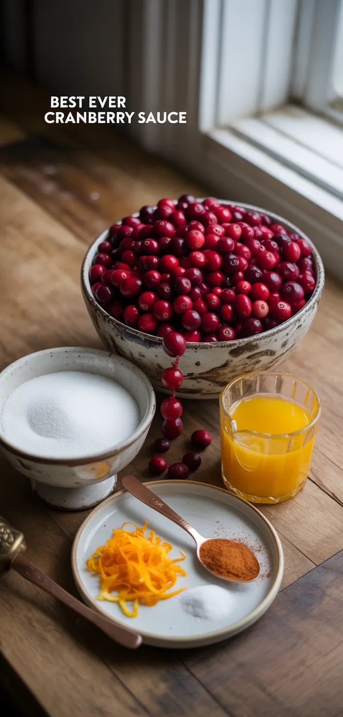 Ingredients photo for Best Ever Cranberry Sauce Recipe