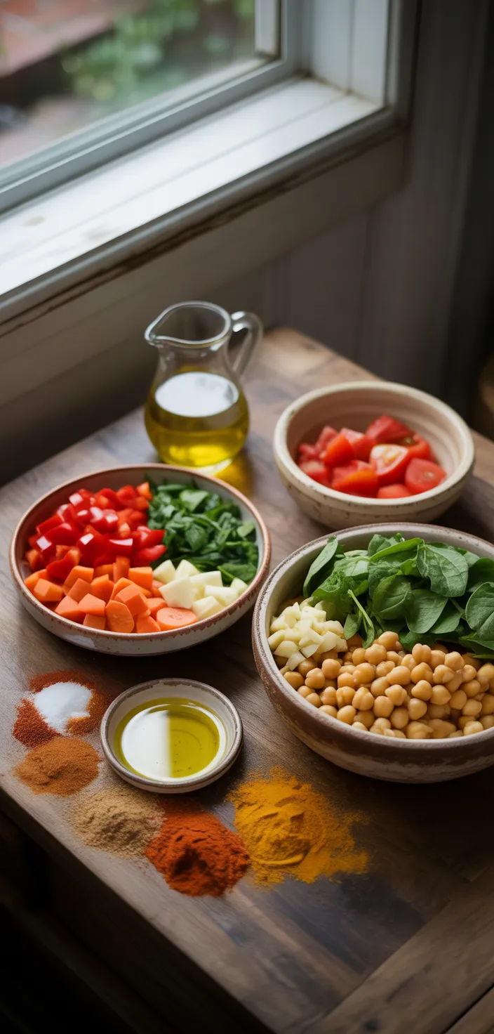 Ingredients photo for Chickpea Stew (Vegan, Gluten Recipe