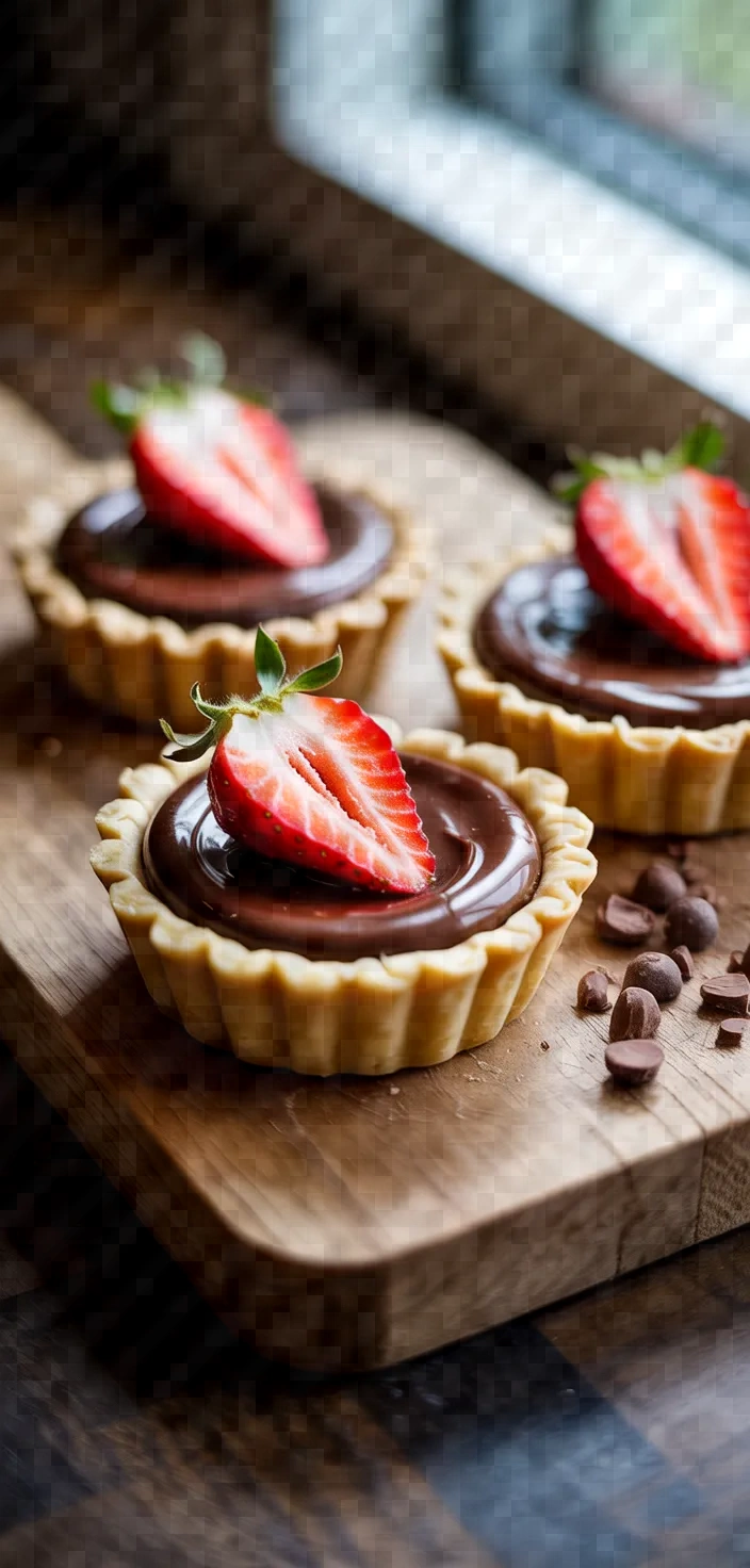 Chocolate Strawberry Tartlets Recipe