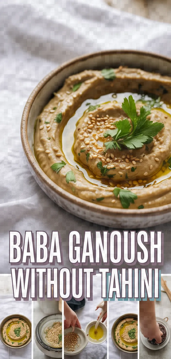A photo of Baba Ganoush Without Tahini Recipe