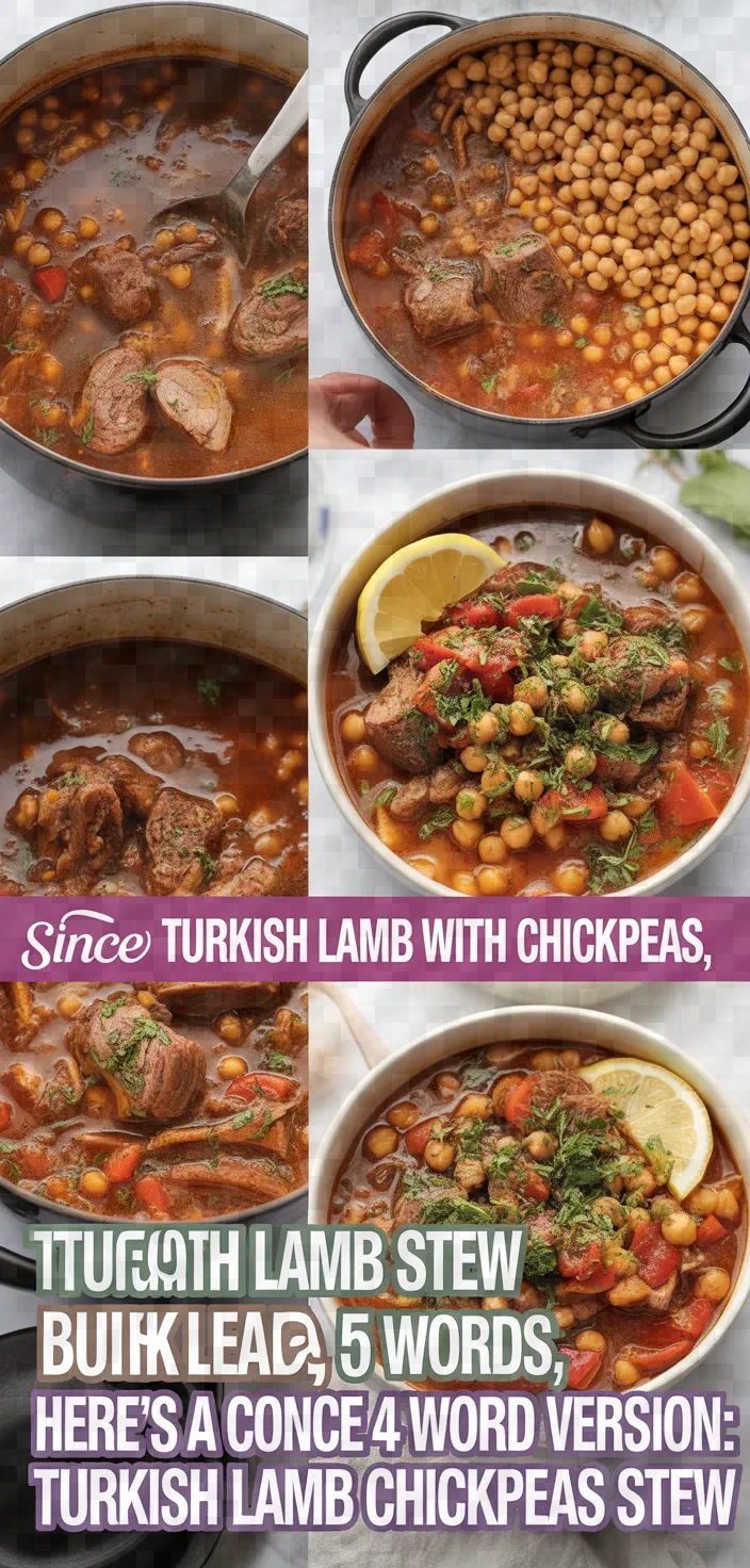 A photo of Turkish Lamb Stew With Chickpeas Recipe