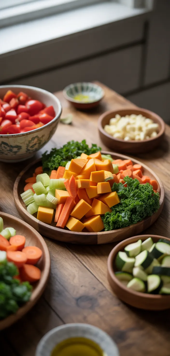 Ingredients photo for Fall Harvest Vegetable Soup (plant Recipe