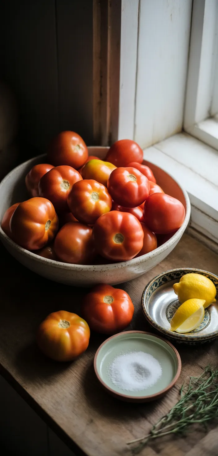 Ingredients photo for How To Make & Can Tomato Paste Recipe