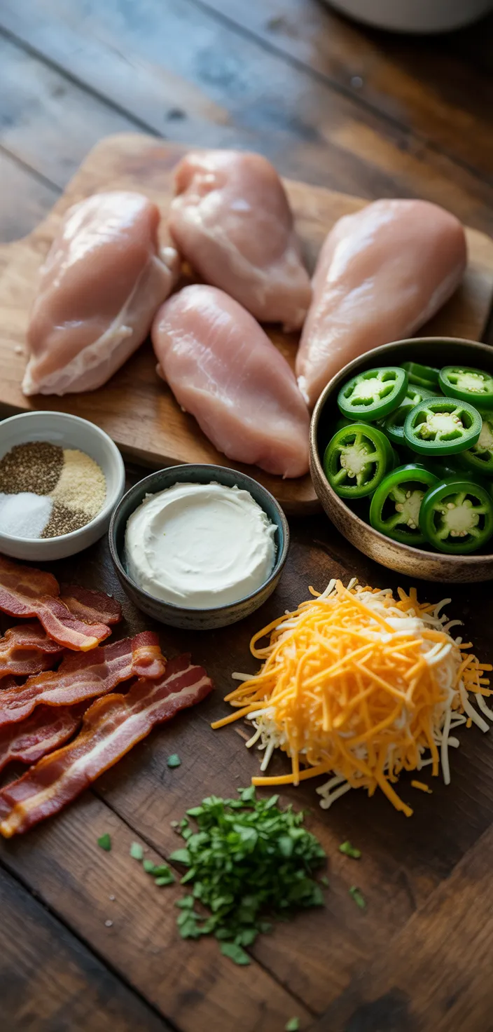 Ingredients photo for Jalapeno Popper Chicken Recipe