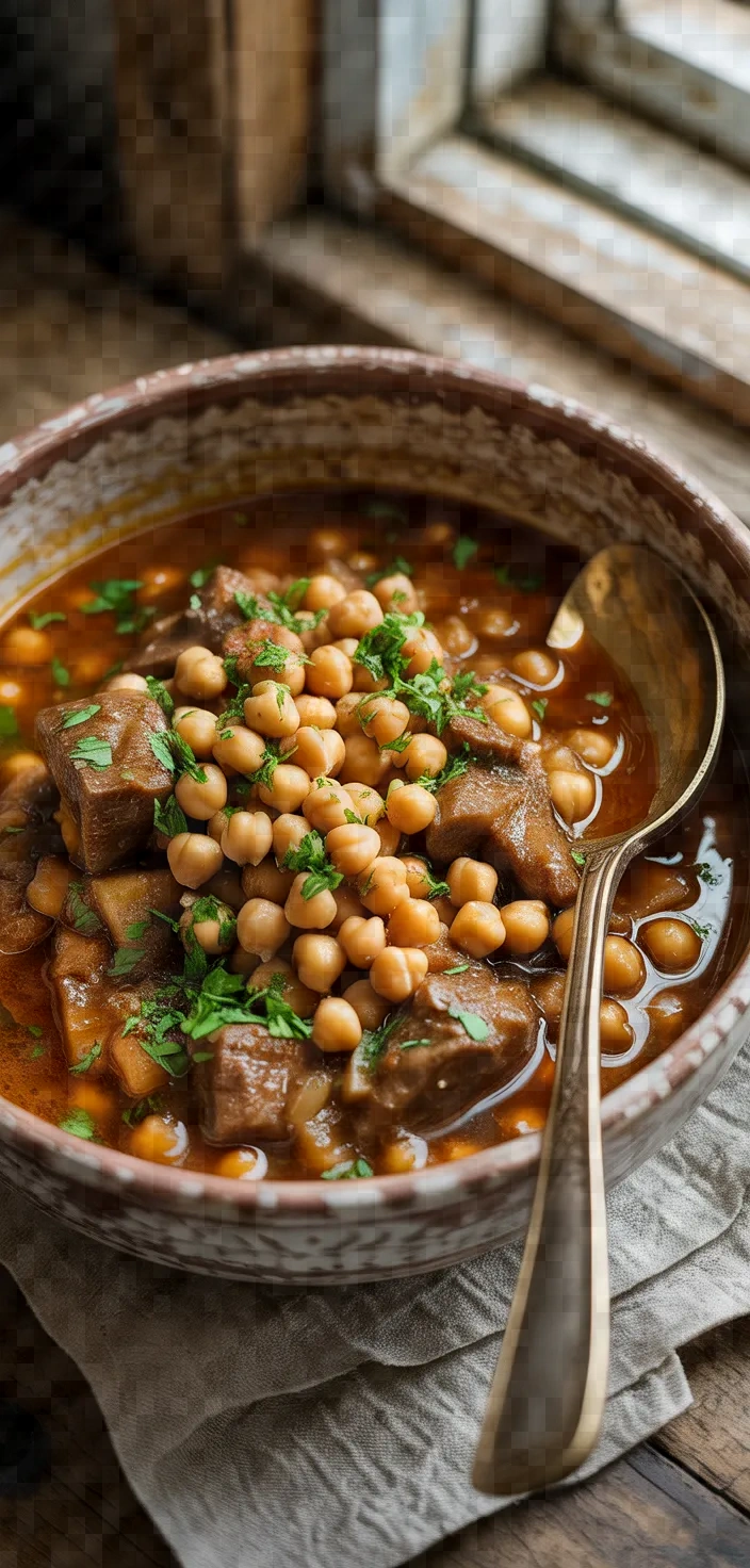 Turkish Lamb Stew With Chickpeas Recipe