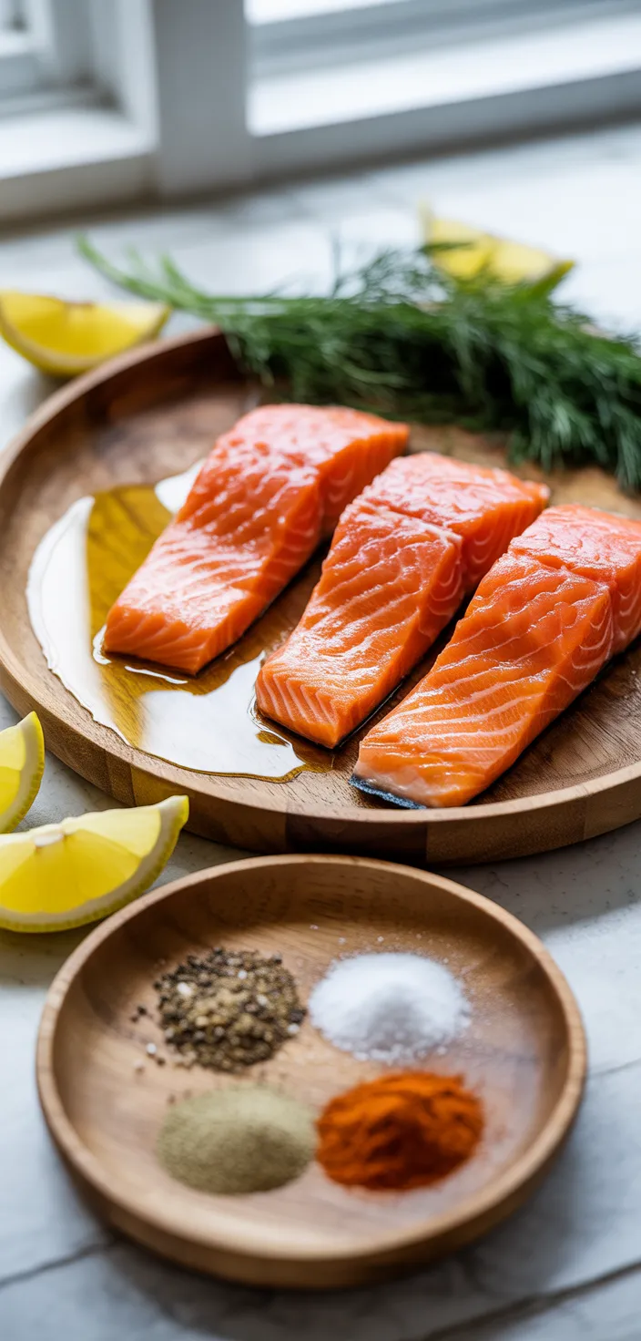 Ingredients photo for Air Fryer Salmon Recipe