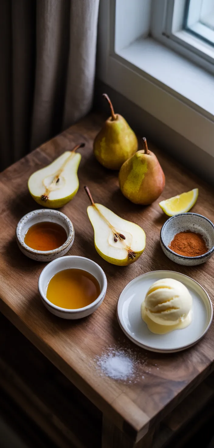 Ingredients photo for Baked Pears With Cinnamon And Honey Recipe