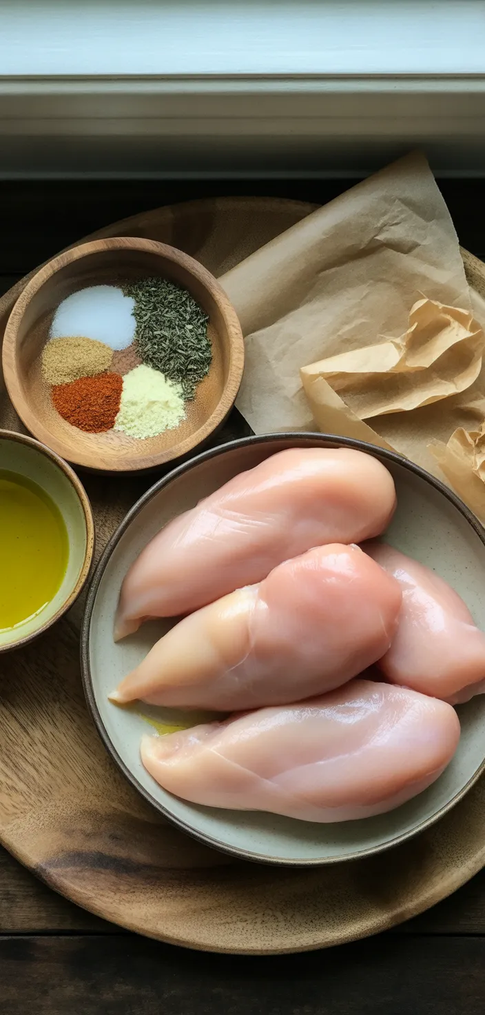 Ingredients photo for Best Baked Chicken Breast – So Easy, So Juicy, And All Recipe