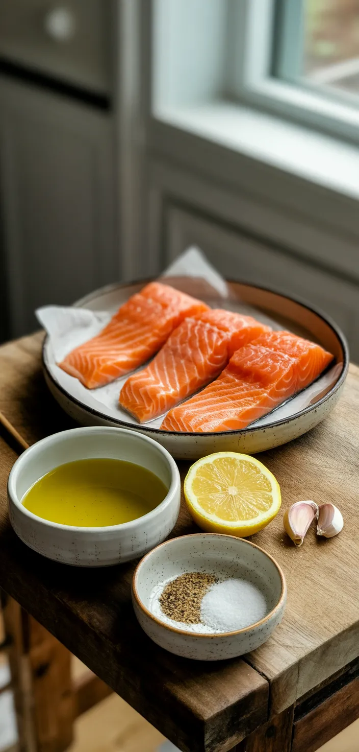 Ingredients photo for Best Damn Oven Baked Salmon Recipe