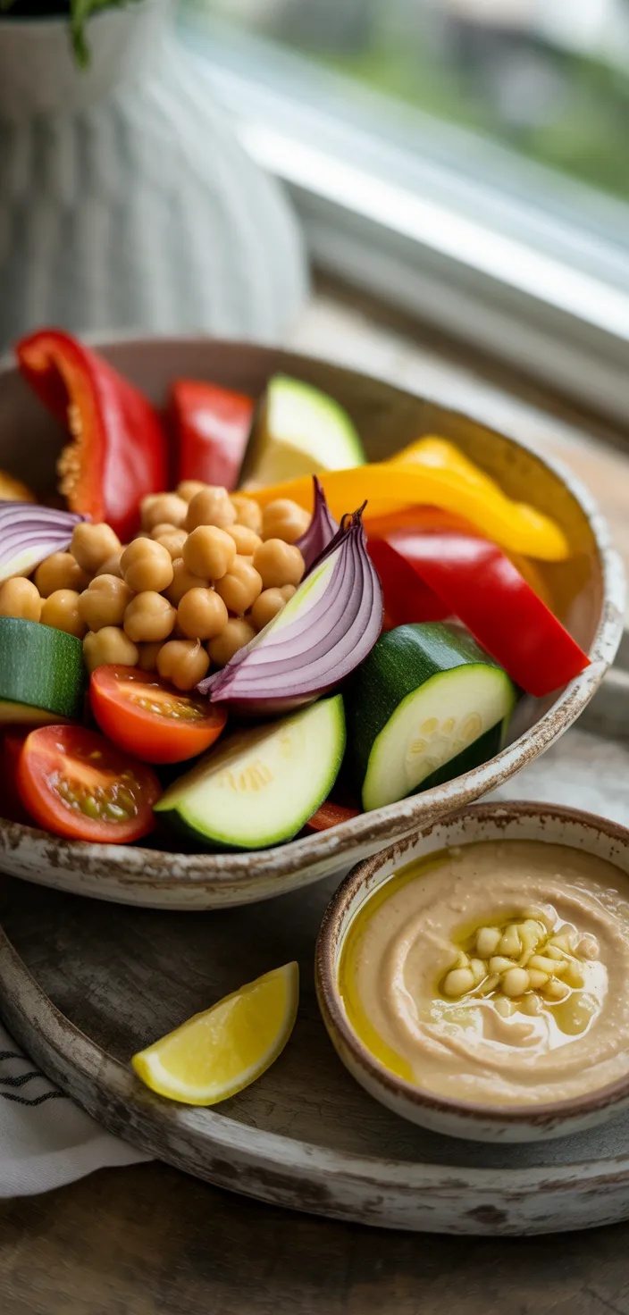 Ingredients photo for Mediterranean Roasted Veggie & Chickpea Bowls With Tahini Dressing Recipe
