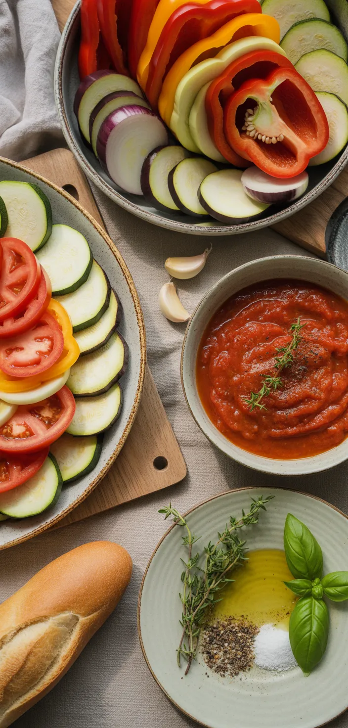 Ingredients photo for Ratatouille (Layered) Recipe