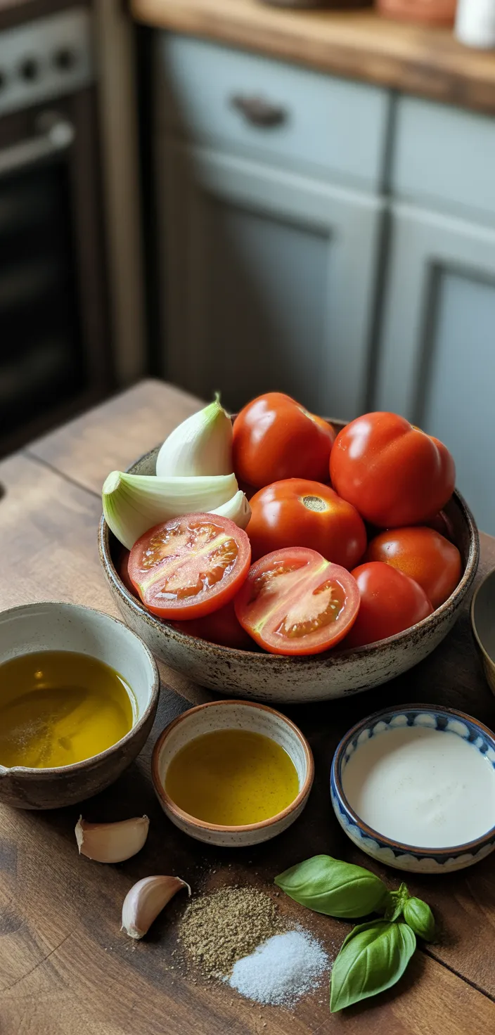 Ingredients photo for Roasted Tomato Soup Recipe