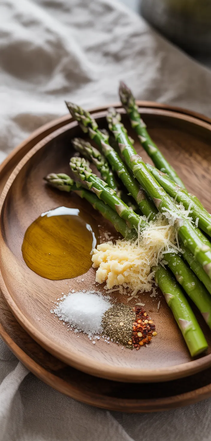 Ingredients photo for Air Fryer Garlic Parmesan Asparagus Recipe