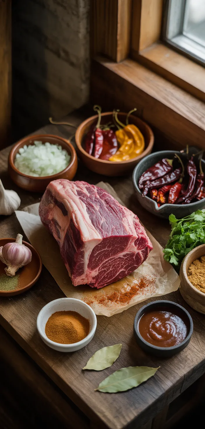 Ingredients photo for Best Beef Barbacoa (Easy Slow Cooker Recipe)