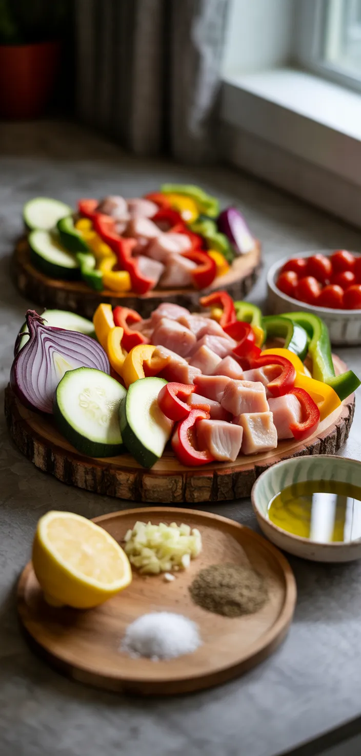 Ingredients photo for Chicken Kabobs {Grill Or Oven} Recipe