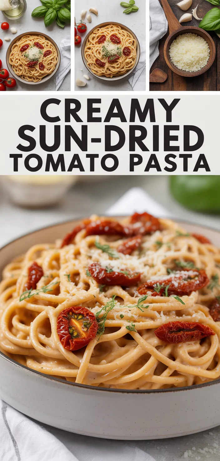 A photo of Creamy Sun Dried Tomato Pasta Recipe