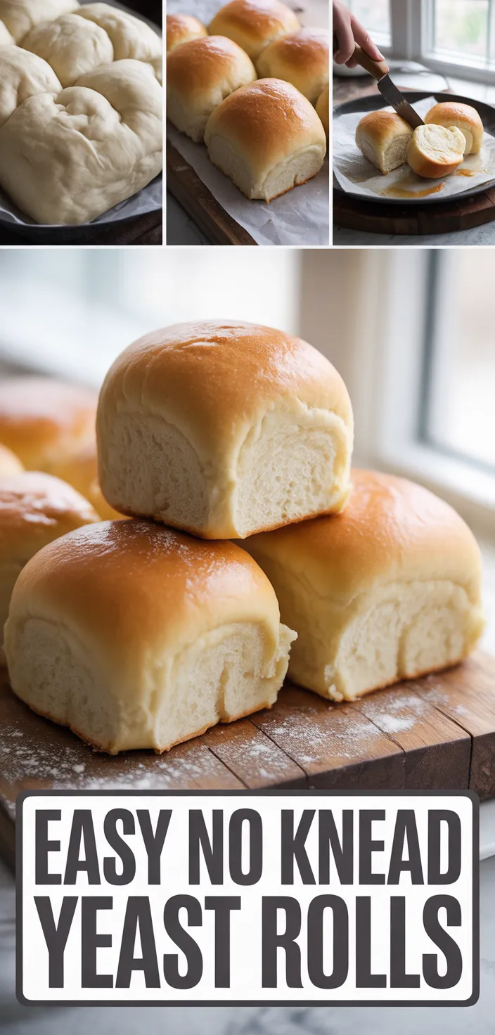 A photo of Easy No Knead Yeast Rolls Recipe