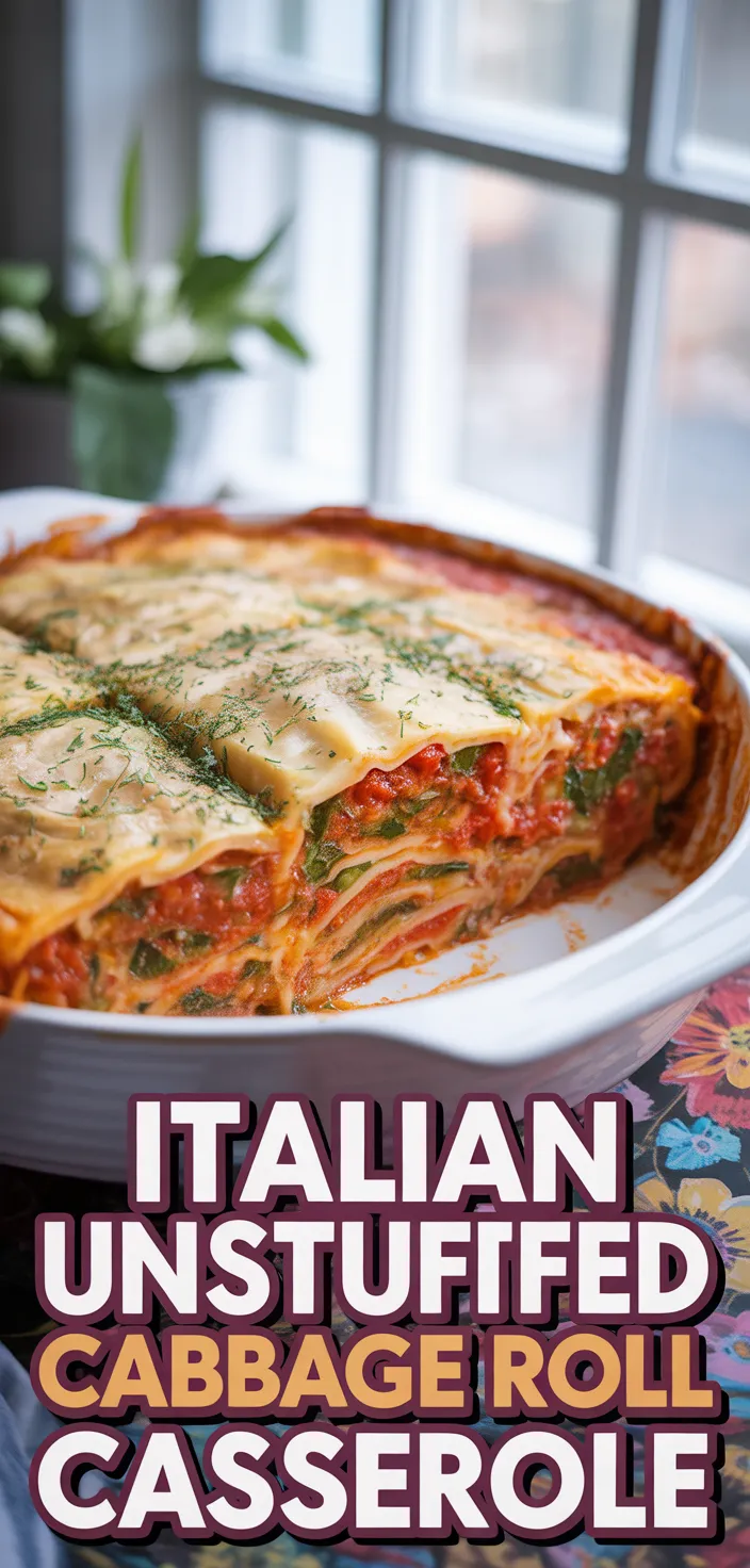 A photo of Italian Unstuffed Cabbage Roll Casserole Recipe