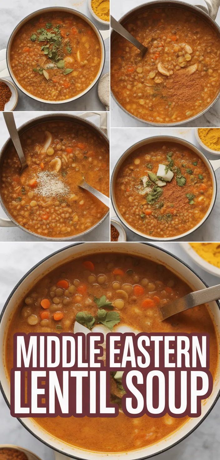 A photo of Middle Eastern Lentil Soup Recipe