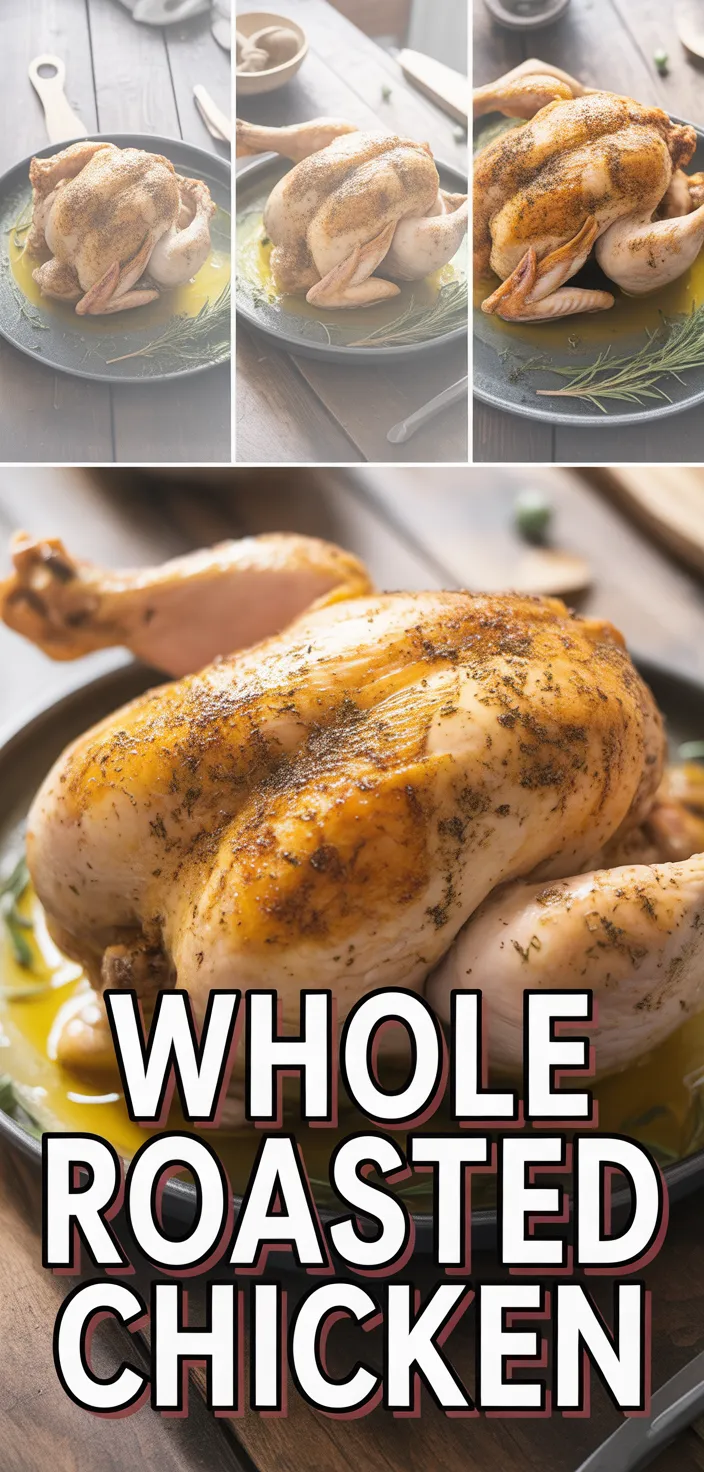 A photo of Whole Roasted Chicken Recipe
