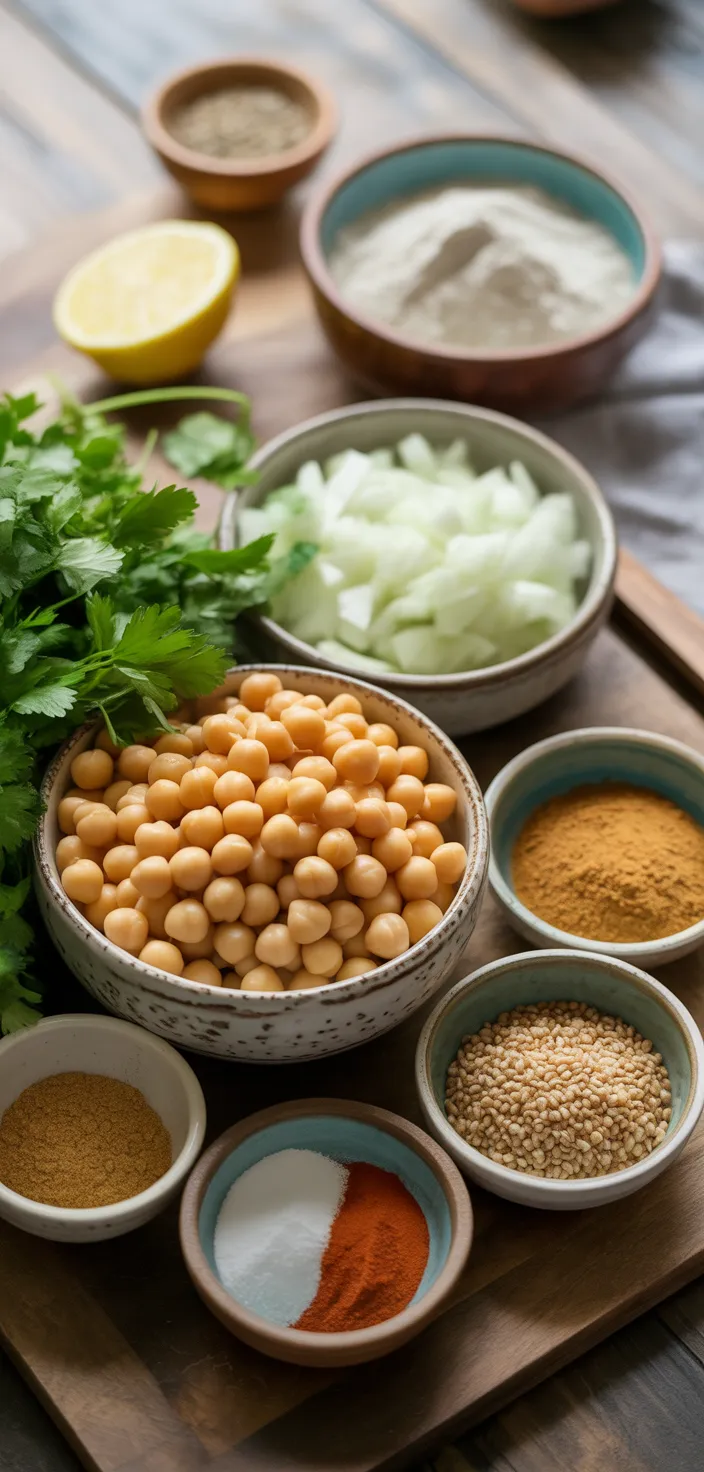 Ingredients photo for Easy Falafel Recipe