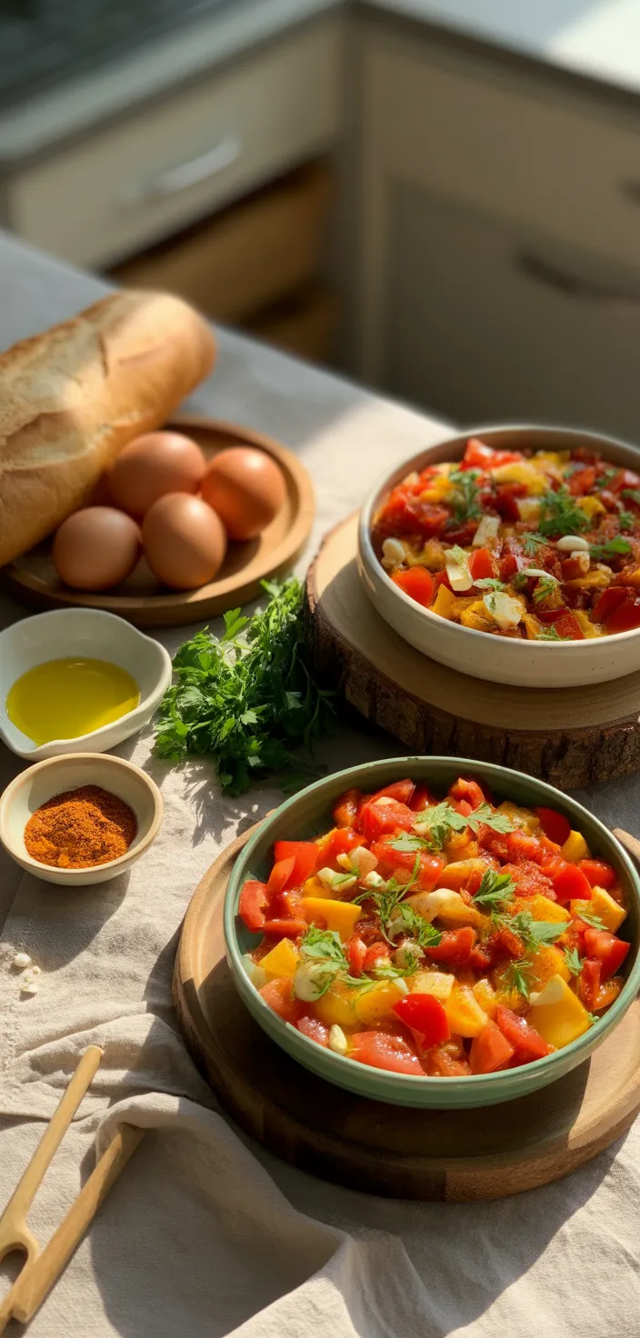 Ingredients photo for Shakshuka Recipe With Fresh Tomatoes