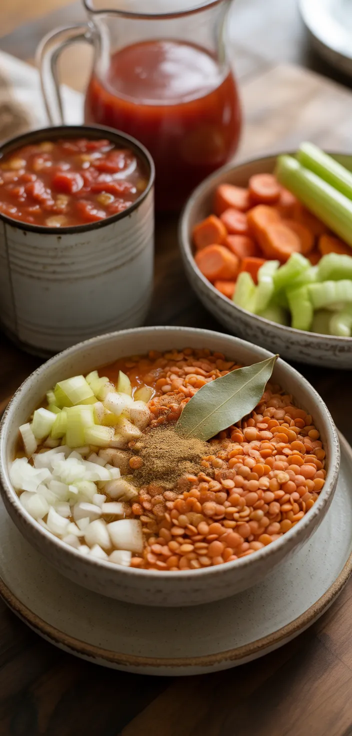 Ingredients photo for The Absolute Best Lentil Soup Recipe