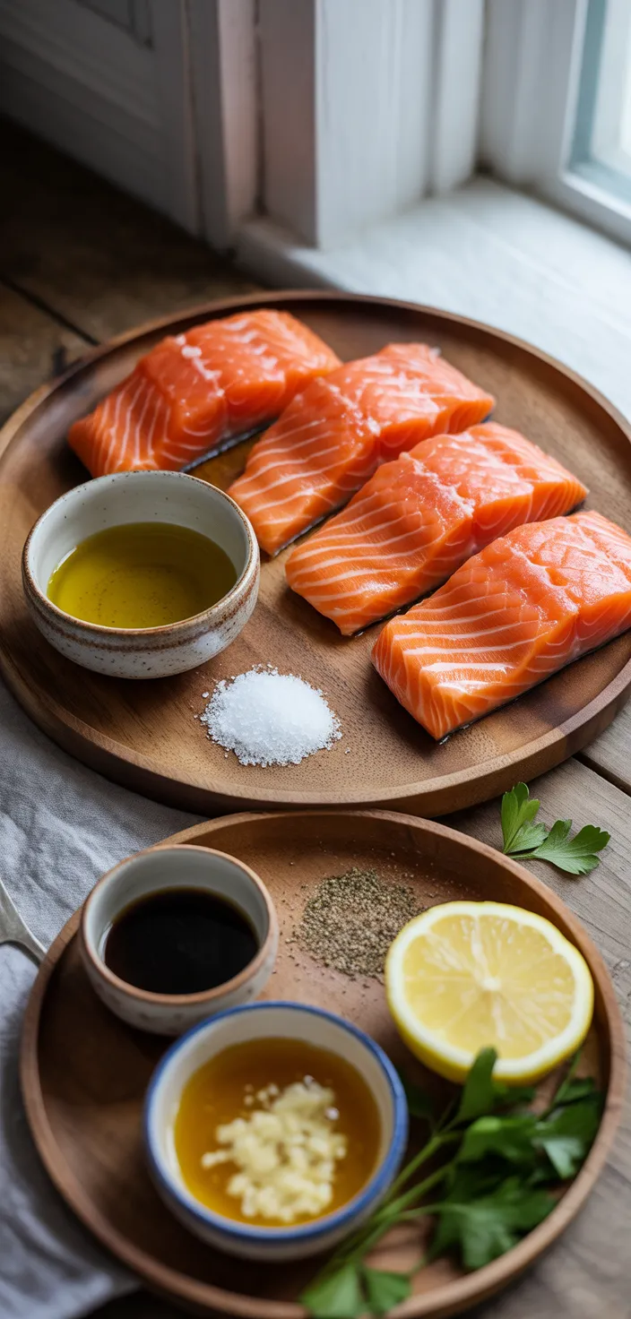 Ingredients photo for The Best Oven Baked Salmon Recipe