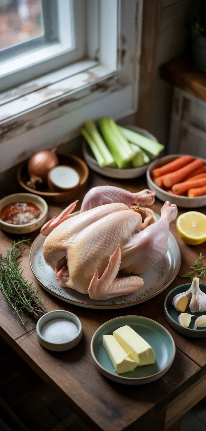 Ingredients photo for Whole Roasted Chicken Recipe