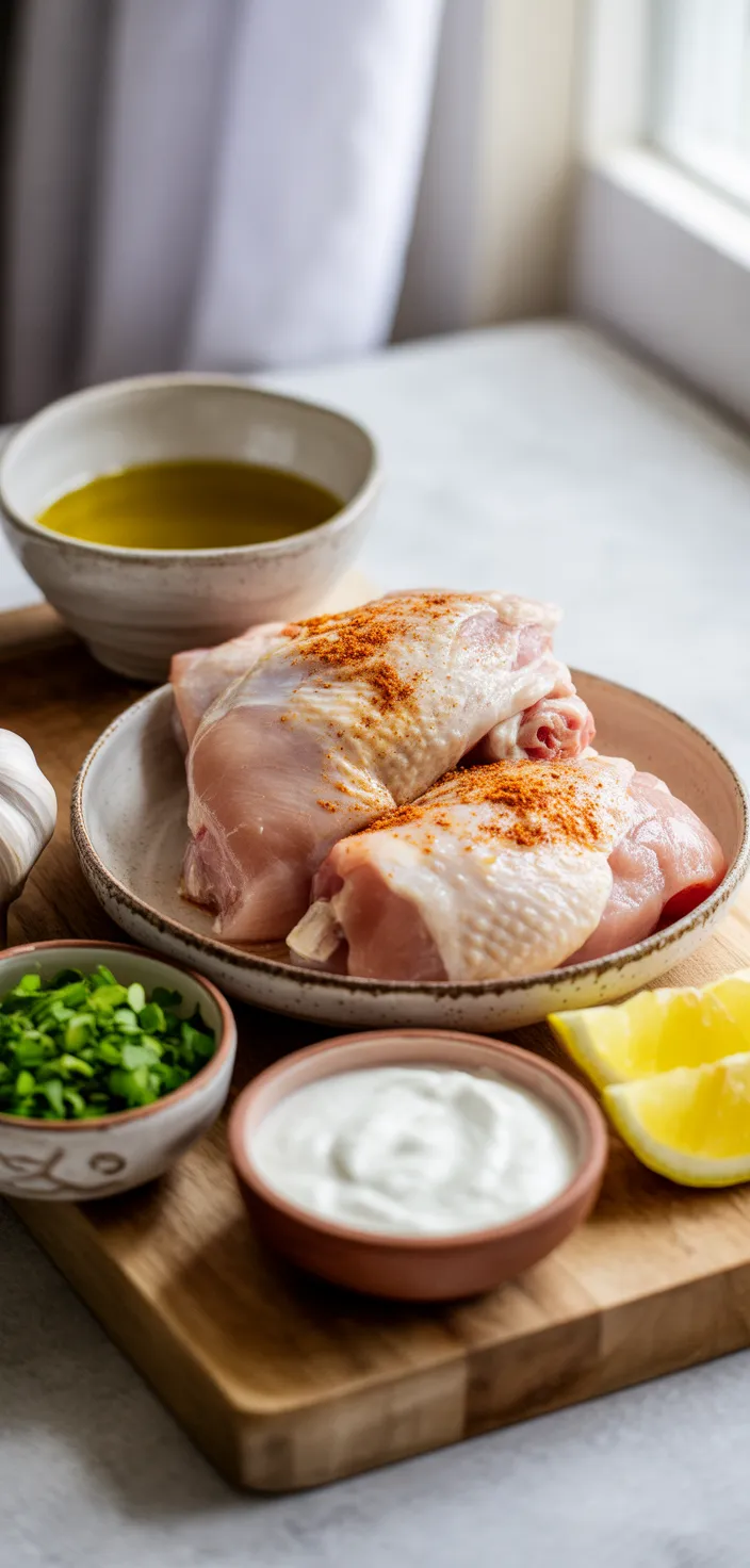 Ingredients photo for Chicken Shawarma With Garlic Sauce Recipe