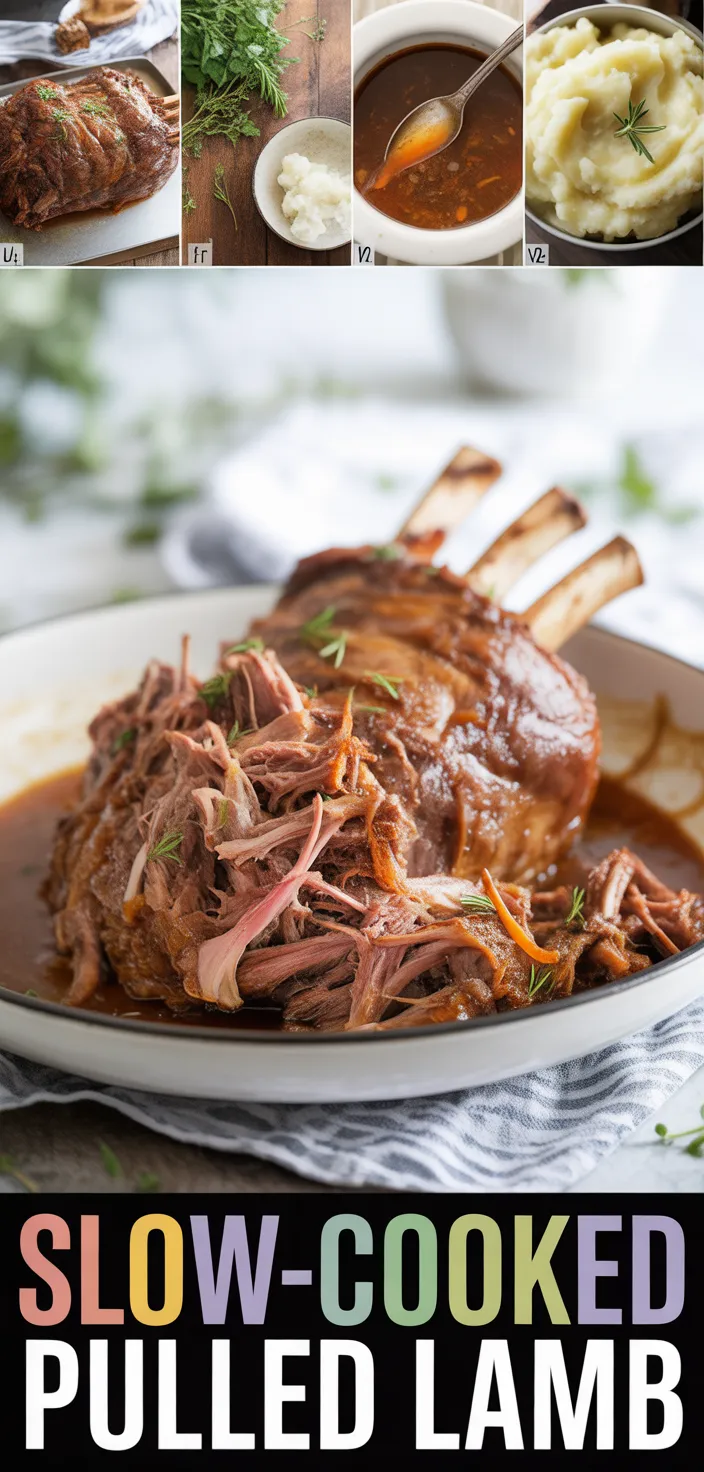 A photo of Amazing Slow Cooked Pulled Lamb Shoulder · Chef Not Required... Recipe