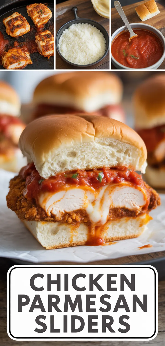 A photo of Chicken Parmesan Sliders Recipe