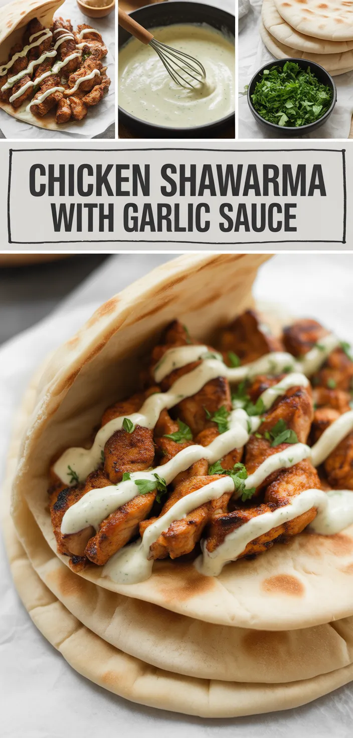 A photo of Chicken Shawarma With Garlic Sauce Recipe