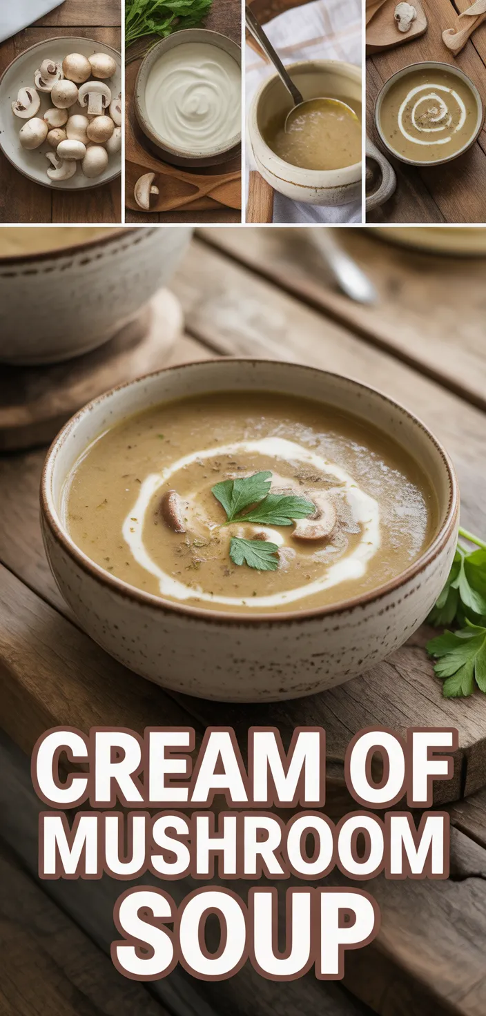 A photo of Cream Of Mushroom Soup Recipe