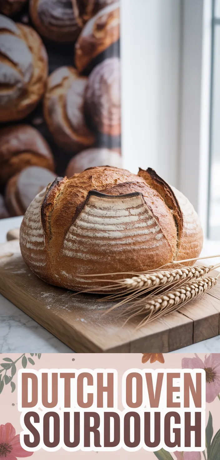 A photo of Dutch Oven Sourdough Bread Recipe