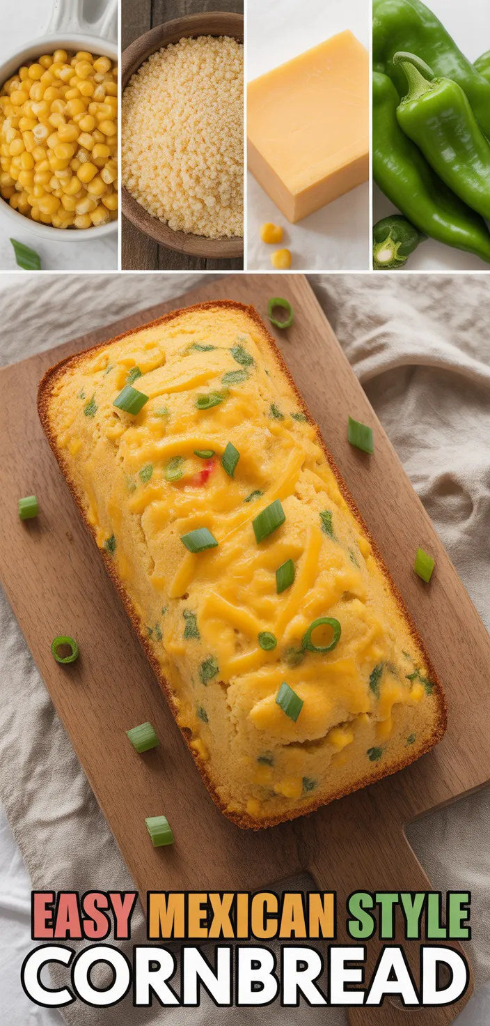 A photo of EASY MEXICAN STYLE CORNBREAD Recipe