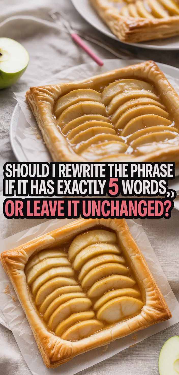 A photo of Easy Puff Pastry Apple Tart Recipe