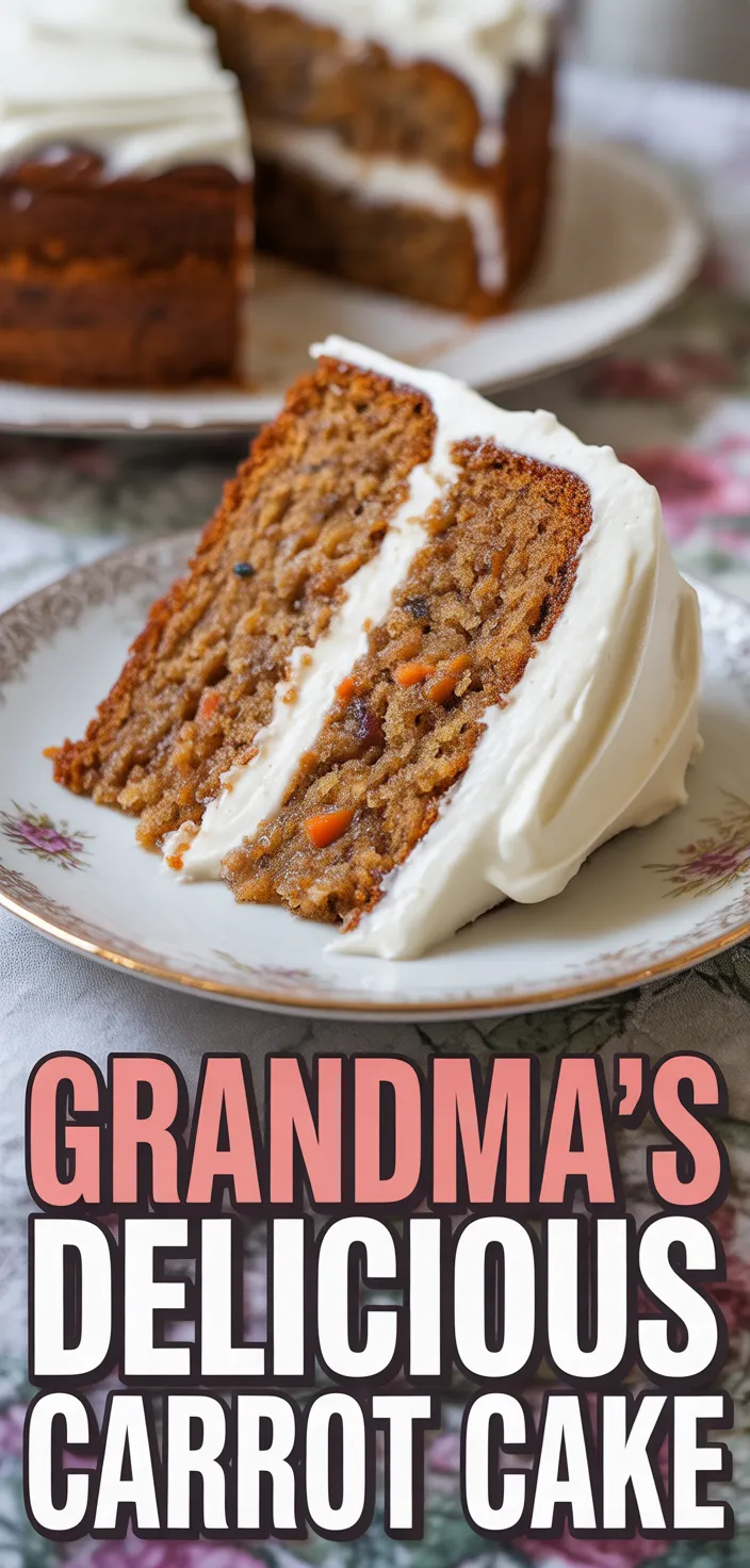 A photo of Grandma's Delicious Carrot Cake Recipe