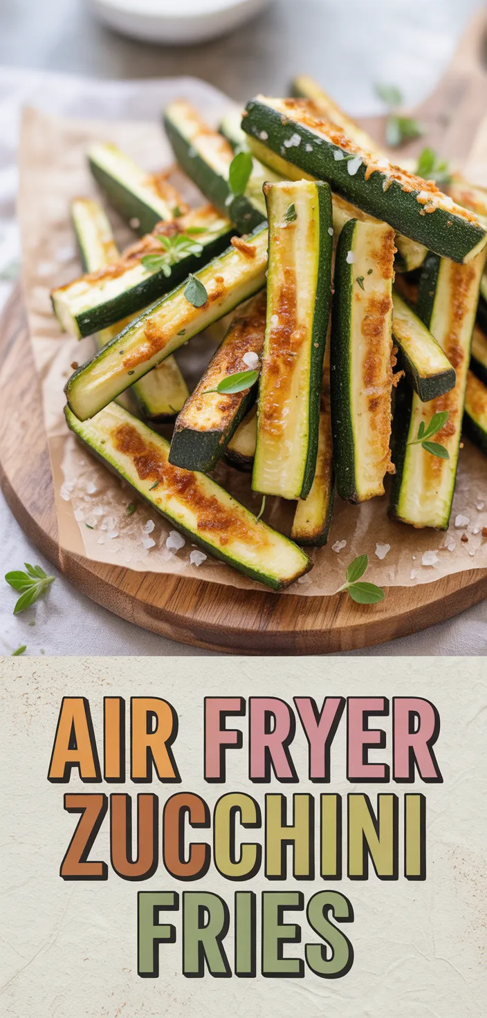 A photo of Healthy Air Fryer Zucchini Fries: Your New Favorite Snack! Recipe