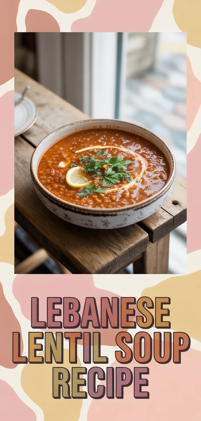 A photo of Lebanese Lentil Soup Recipe