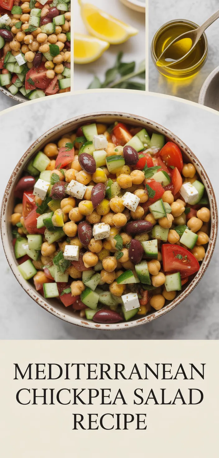 A photo of Mediterranean Chickpea Salad Recipe