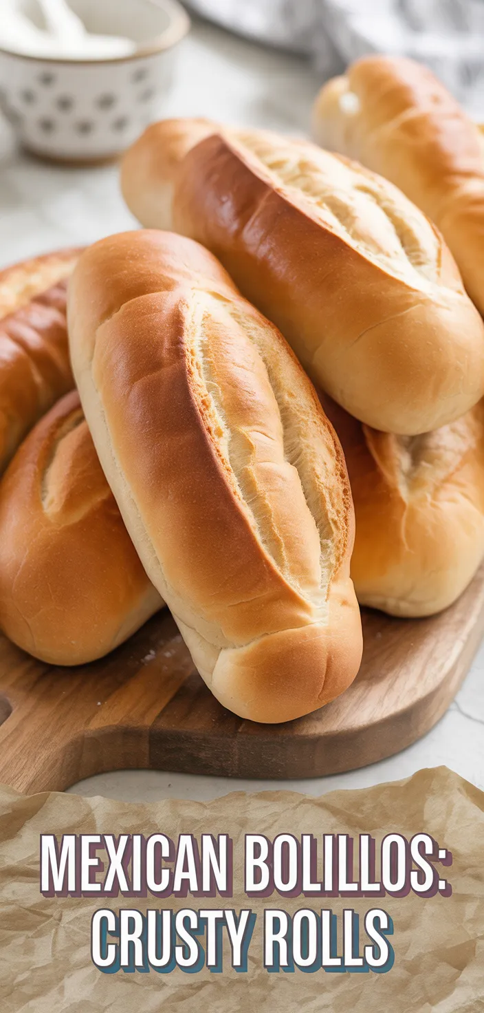 A photo of Mexican Bolillos: Crusty Rolls Recipe