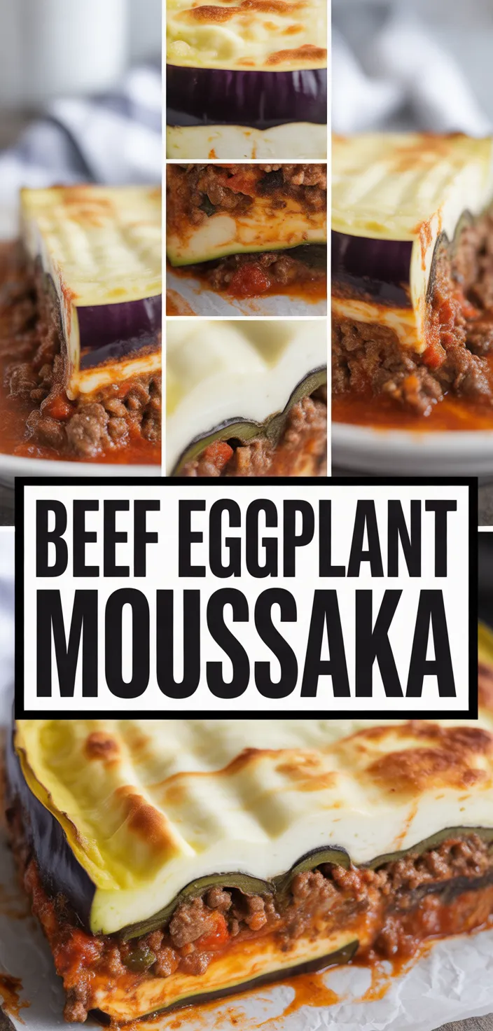 A photo of Moussaka (Greek Beef And Eggplant Lasagna) Recipe