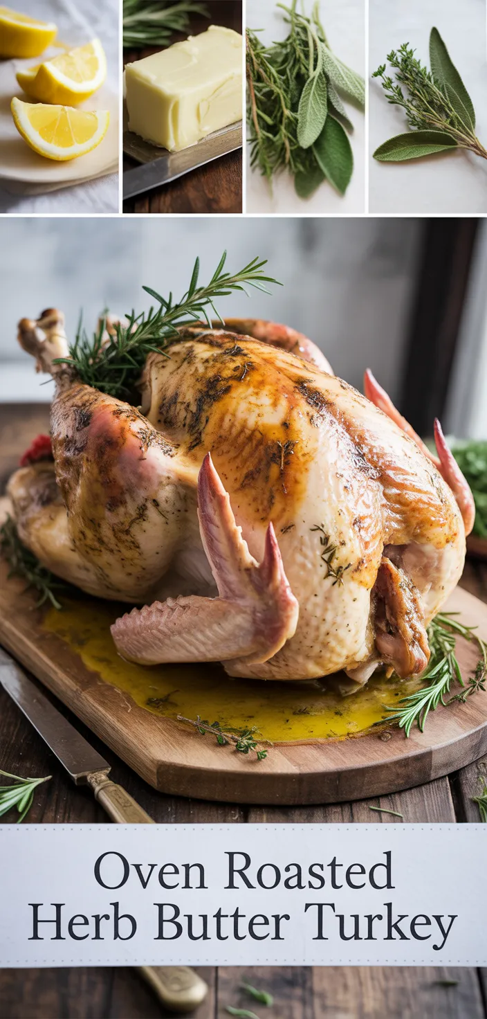 A photo of Oven Roasted Herb Butter Turkey Recipe