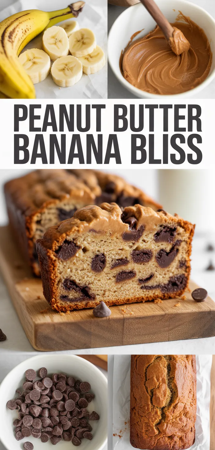 A photo of Peanut Butter Chocolate Chip Banana Bread Is As Good As It Sounds Recipe