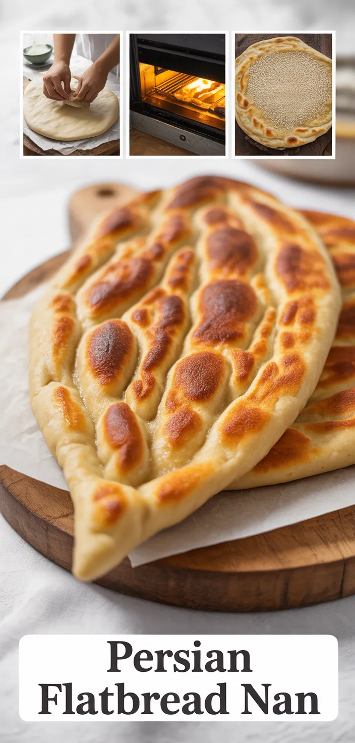 A photo of Persian Flatbread Nan Recipe